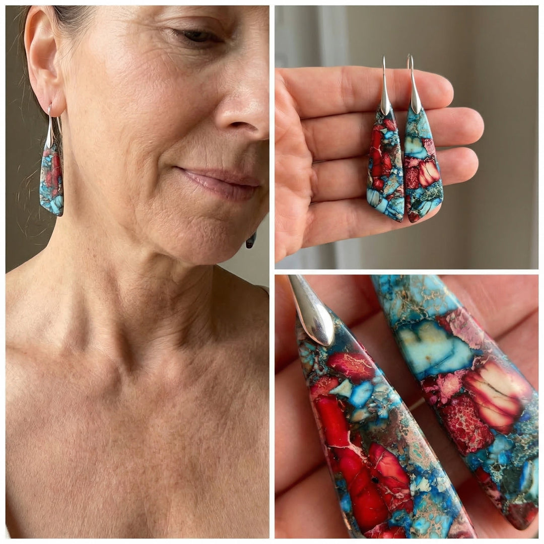 Bohemian Emperor Stone Earrings